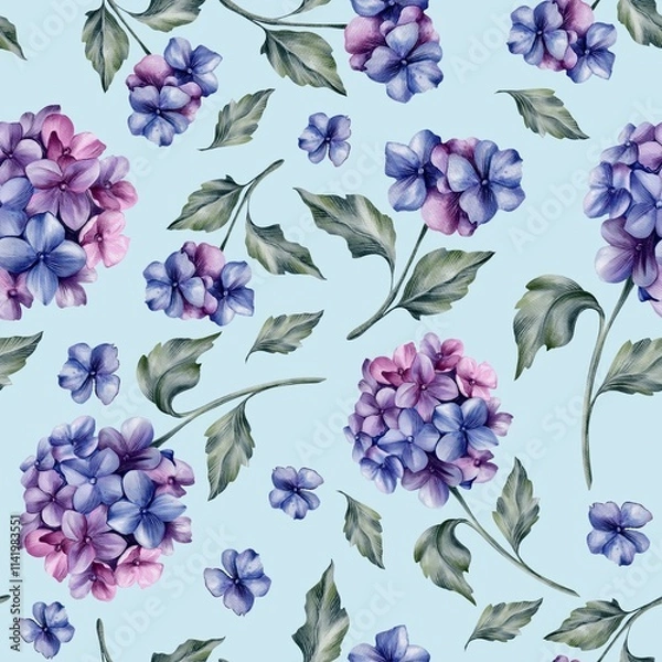Fototapeta seamless floral pattern