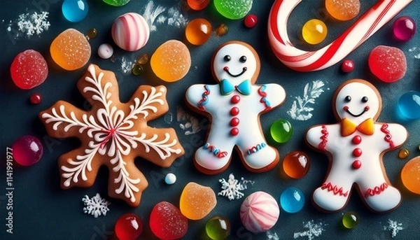 Obraz christmas gingerbread cookie