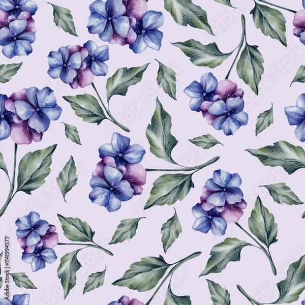 Fototapeta seamless floral pattern