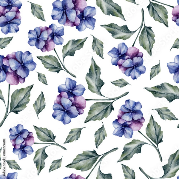 Fototapeta seamless floral pattern