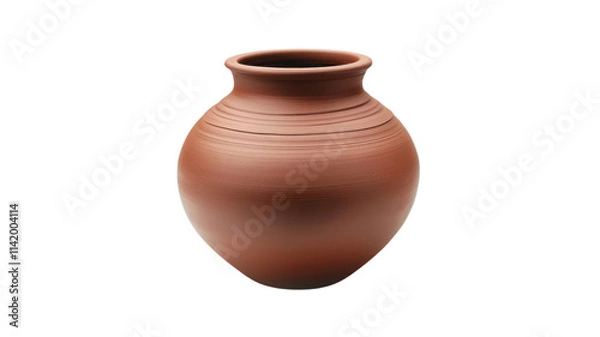 Fototapeta Craftspeople shape a traditional clay pot in a sunlit studio