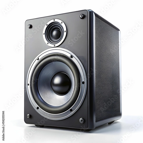 Obraz audio speaker on white background
