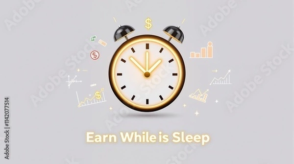 Fototapeta Exploring Passive Income: Strategies to Earn While You Sleep and Create Financial Freedom