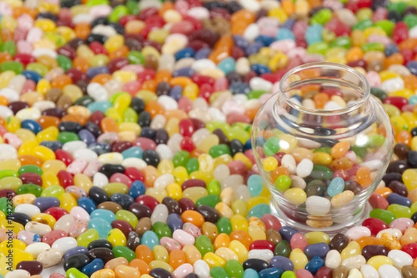 Obraz jellybeans and jar