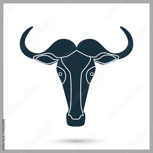 Fototapeta Widebeest icon on the background