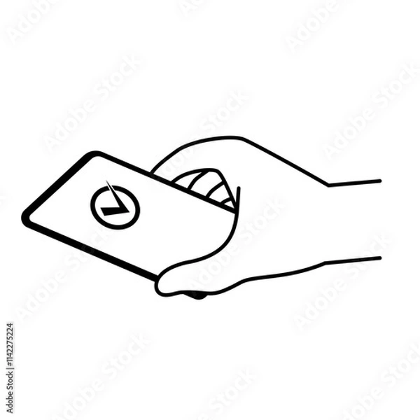 Obraz スマホをかざして決済が完了する