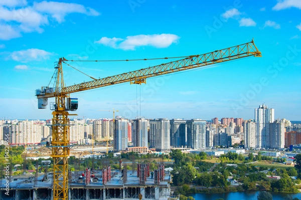 Fototapeta Modern building construction