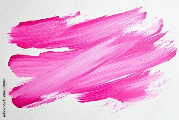 Obraz Image of Fresh lipstick smears of bright pink color. Texture for background usage