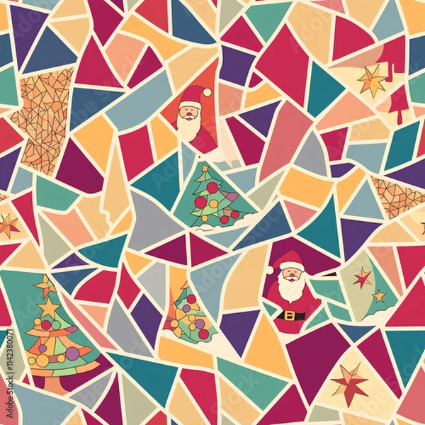 Obraz Christmas seamless pattern