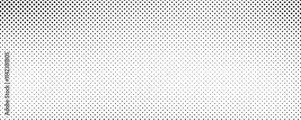 Fototapeta Monochrome halftone background with dots
