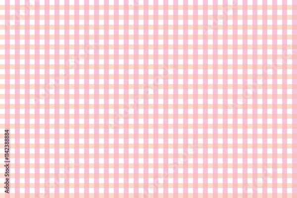 Obraz Peach pink plaid pattern