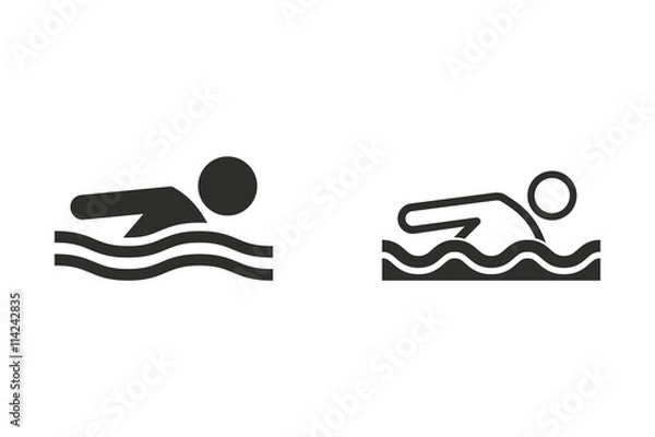 Fototapeta Pool - vector icon.