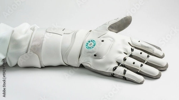 Fototapeta Robotic Hand Glove with Sensor and Grip Enhancer for Precision Tasks