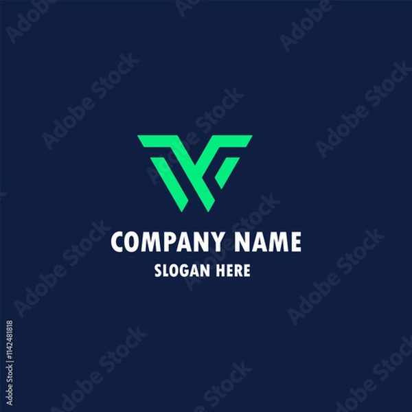 Fototapeta Creative Modern letter  logo