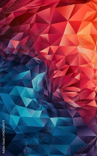 Obraz Triangle fluid color gradient abstract background vector illustration for wallpaper banner background card book illustration landing page