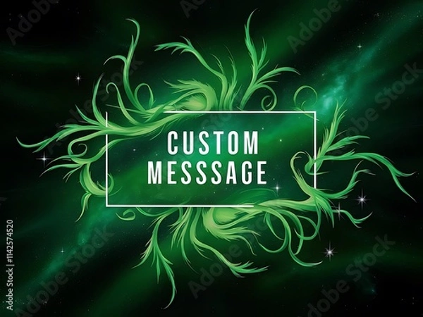 Obraz Green background with space for your message