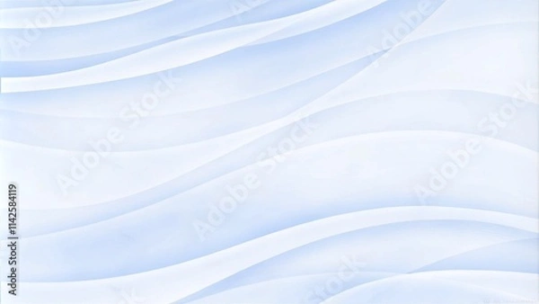 Fototapeta Abstract smooth blue white curve background. Blurred light curved. Elegant shiny liquid texture. Modern futuristic graphic. Soft, flowing waves in shades of blue and white gradient background.