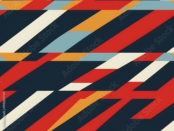 Fototapeta Abstract Geometric Pattern Diagonal Lines Design