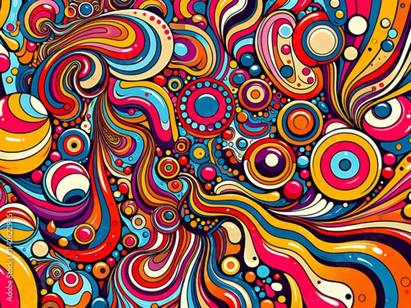 Obraz colorful psychedelic background