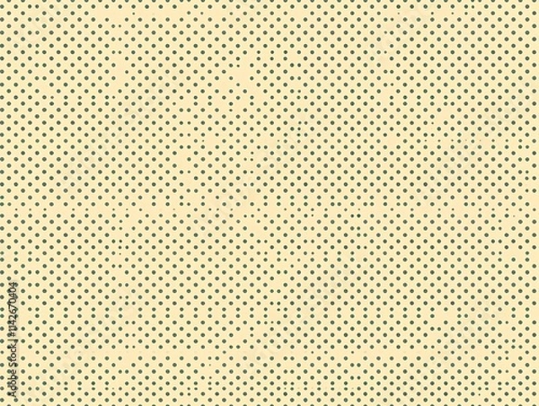 Fototapeta Beige Background With Regularly Spaced Dark Green Dots