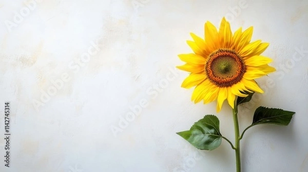 Obraz A vibrant bouquet of sunflowers, bursting with yellow petals against a backdrop of blue sky, captures the essence of summer