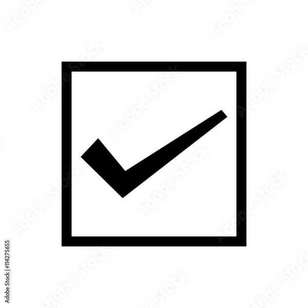 Fototapeta check box icon