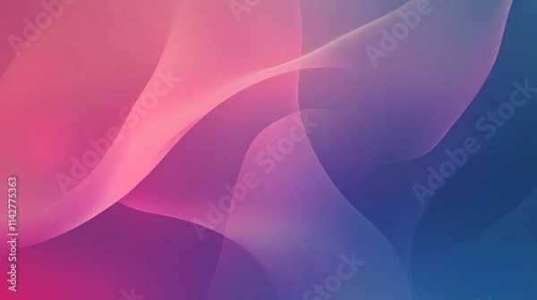 Fototapeta Abstract Pink And Blue Wave Background Design