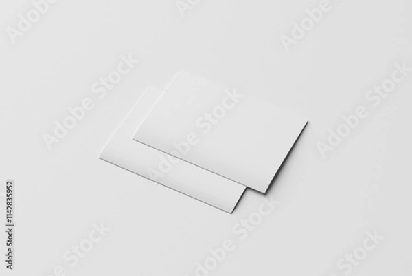 Obraz A4 Bifold Brochure Mockup