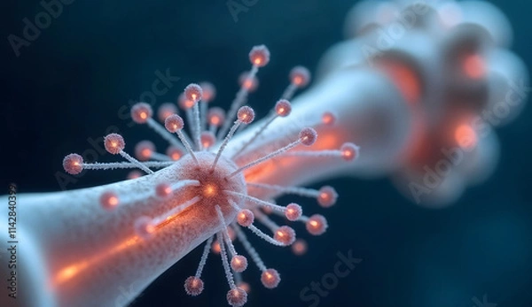 Fototapeta Illustration of a Digital Image of a bone disease.