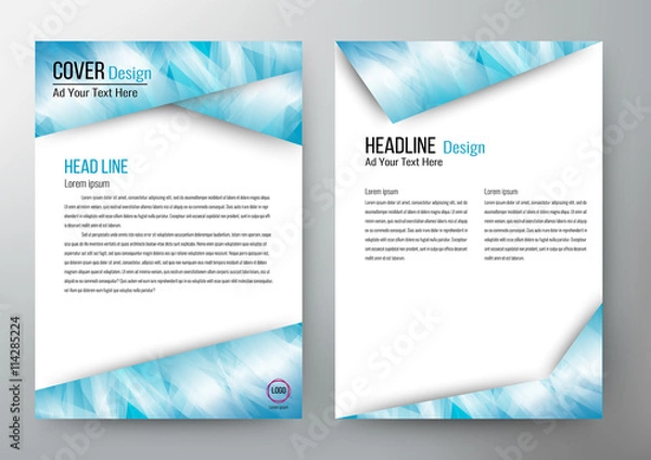 Fototapeta cover design template vector.