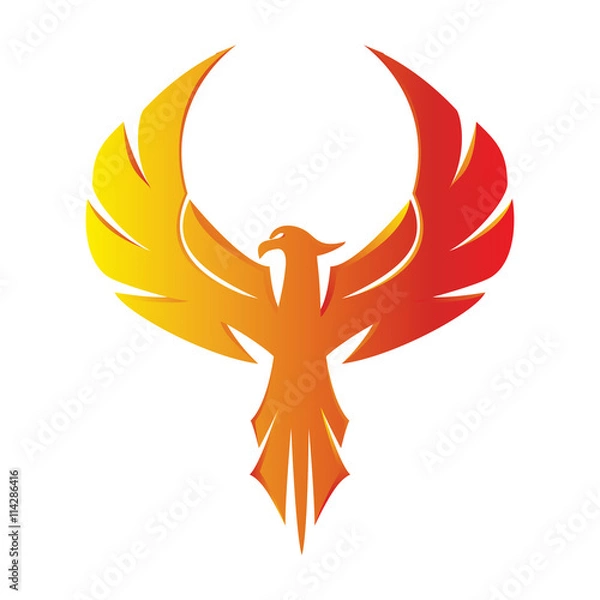 Fototapeta Phoenix Eagle Logo 3D