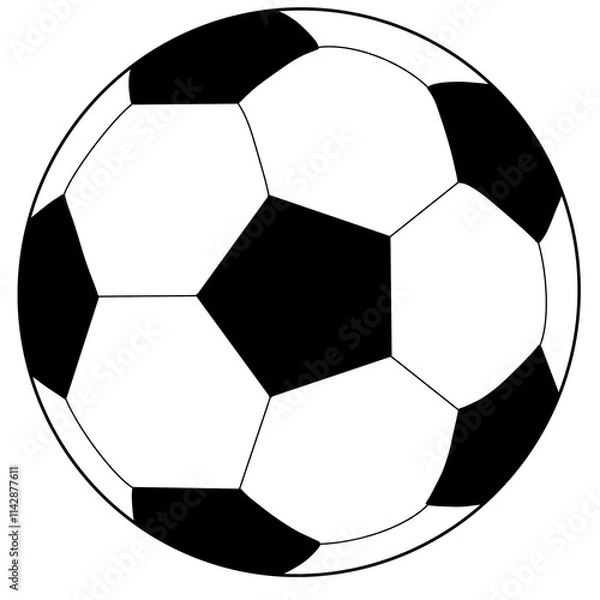 Obraz soccer ball isolated on white