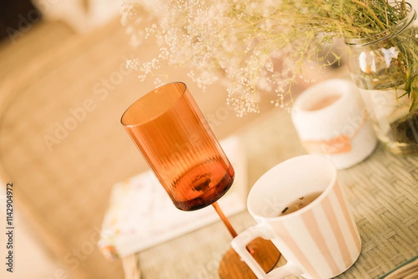 Obraz kieliszek i kubki