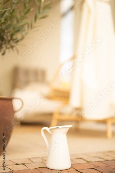 Obraz Karafka na tarasie