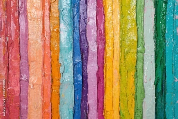 Fototapeta Vibrant Abstract Vertical Stripes in Vivid Colors Exuding Creativity and Energy with Textured Patterns in a Dynamic, Eye-Catching Design for Artistic Inspiration