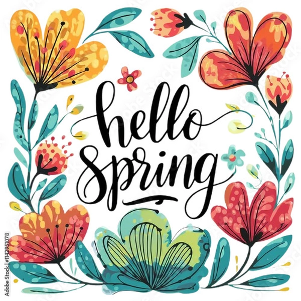 Obraz spring background with flowers