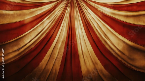 Fototapeta Circus frame background , circus tent background with copy space , Generative AI