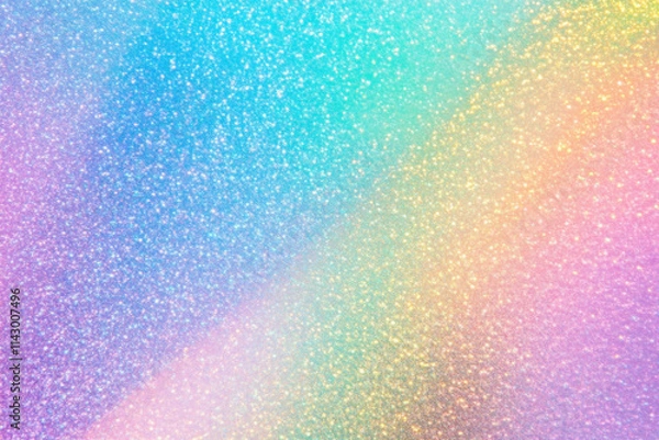 Fototapeta Holographic rainbow foil iridescent texture abstract hologram background 

