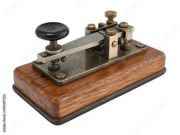 Obraz Morse Code Key on Transparent Background