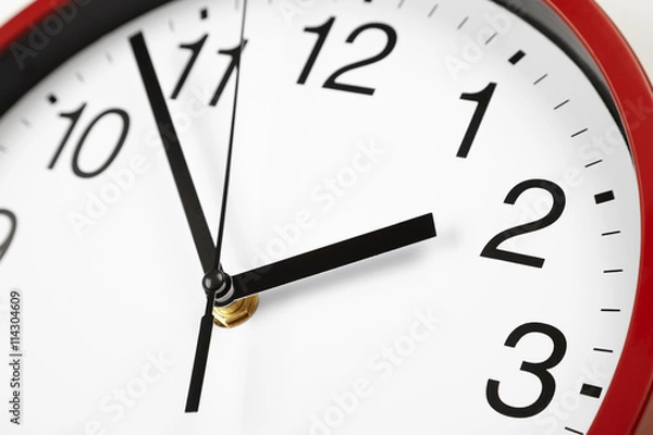 Fototapeta red clock