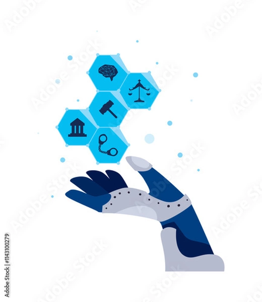 Obraz justice and artificial intelligence
