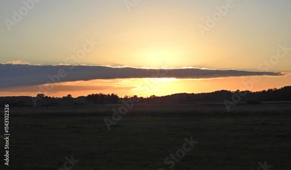 Obraz zachód słońca