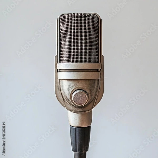 Obraz microphone on a black background