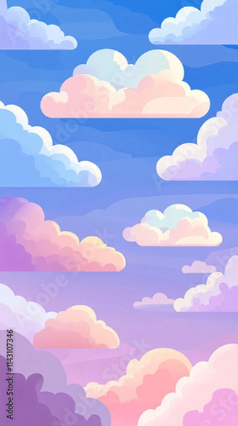 Obraz background with clouds