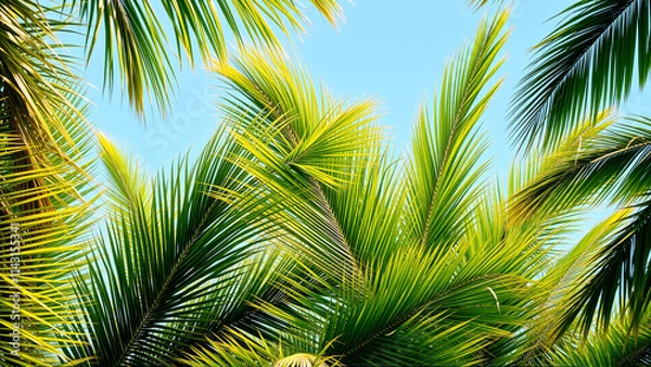 Obraz palm tree leaves