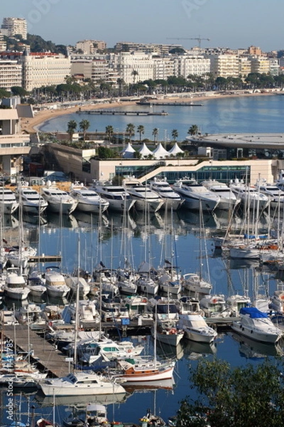 Fototapeta Cannes, port, pałac, Croisette