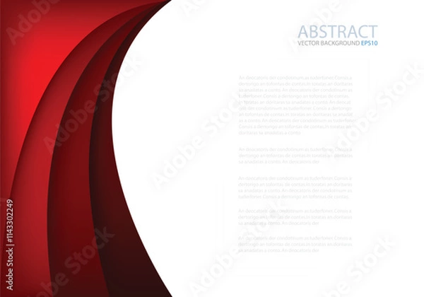Obraz graphic vector curve line overlap background for text and message design