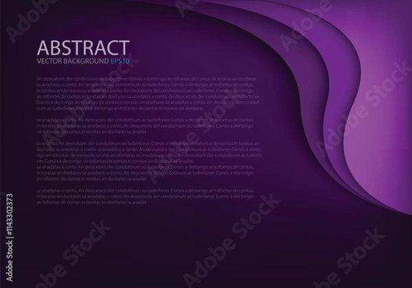Fototapeta graphic vector curve line overlap background for text and message design