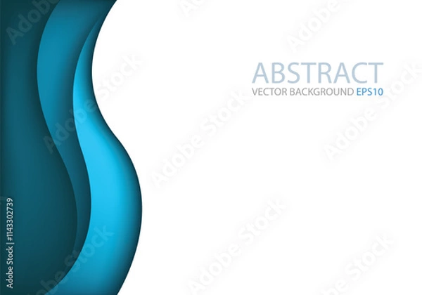 Fototapeta graphic vector curve line overlap background for text and message design