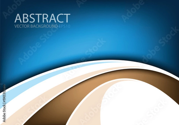 Obraz graphic vector curve line overlap background for text and message design